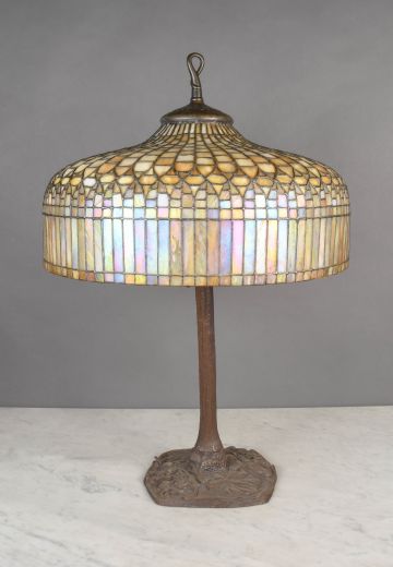 Oversize Tiffany Style Shaded Table Lamp