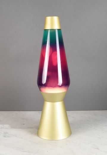 Oversize Gold Finished Lava Lamp
