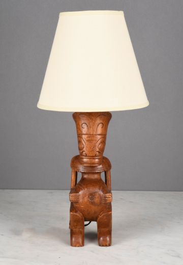 Wooden "Tiki" Table Lamp - Tiki Collection
