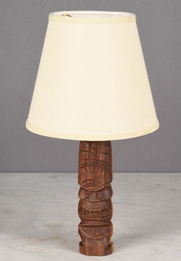 Small Wooden "Tiki" Table Lamp - Tiki Collection