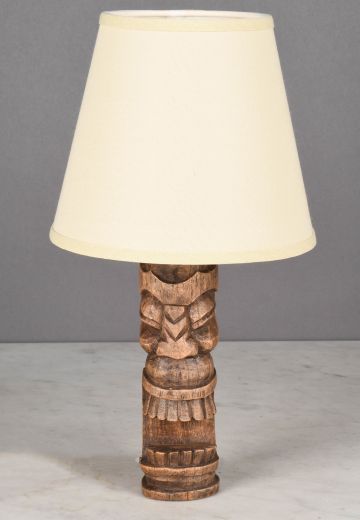 Small Wooden "Tiki" Table Lamp - Tiki Collection