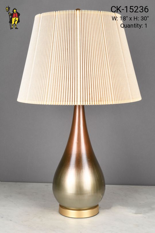 Earth Tone Metal Table Lamp