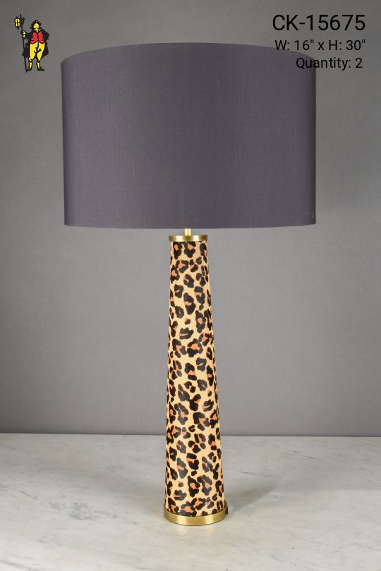 Leopard Print Table Lamp
