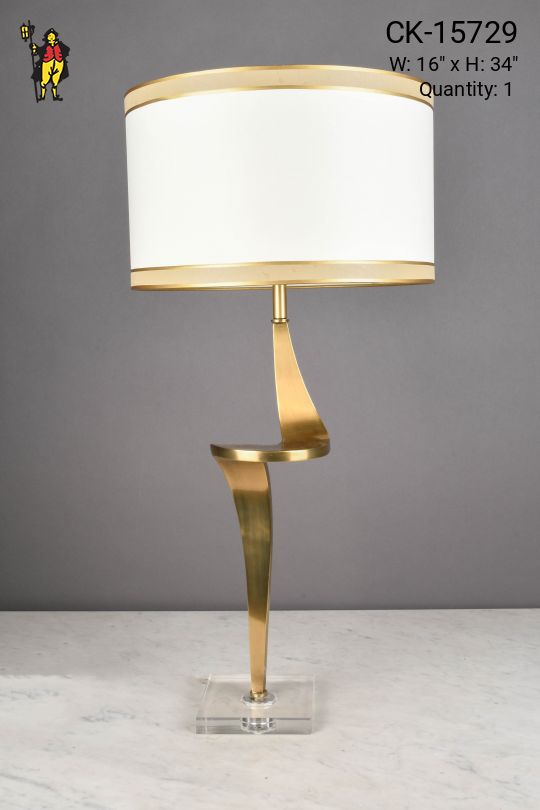 Brass Abstract Table Lamp