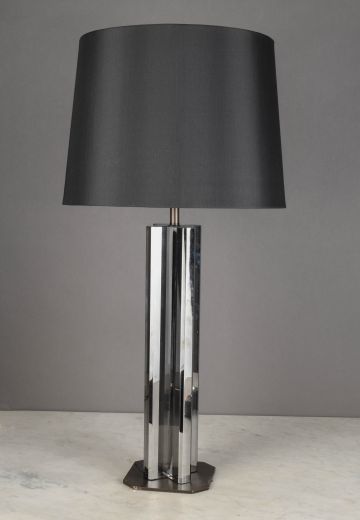 Reflective Lucite Modern Table Lamp