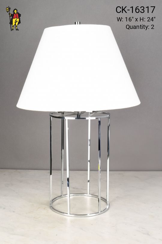 Modern Chrome Table Lamp