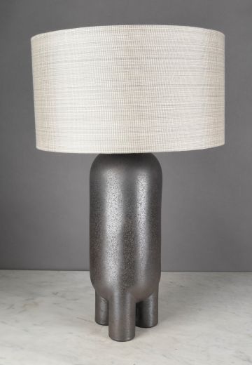 Gray Ceramic Modern Table Lamp