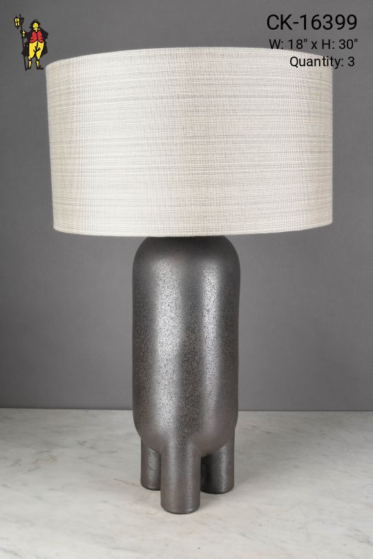 Gray Ceramic Modern Table Lamp