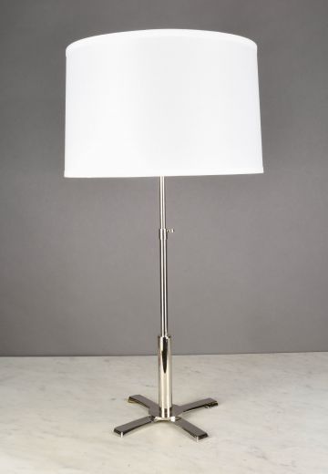 Polished Nickel Modern Table Lamp