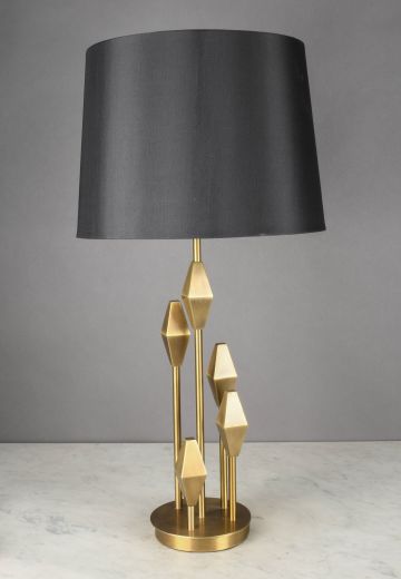 Modern Brass Sculpture Table Lamp