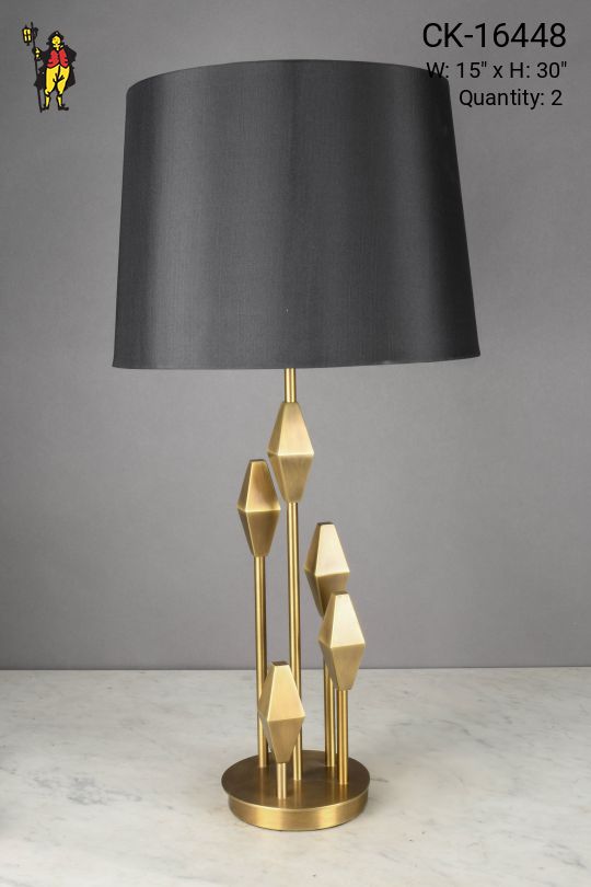 Modern Brass Sculpture Table Lamp