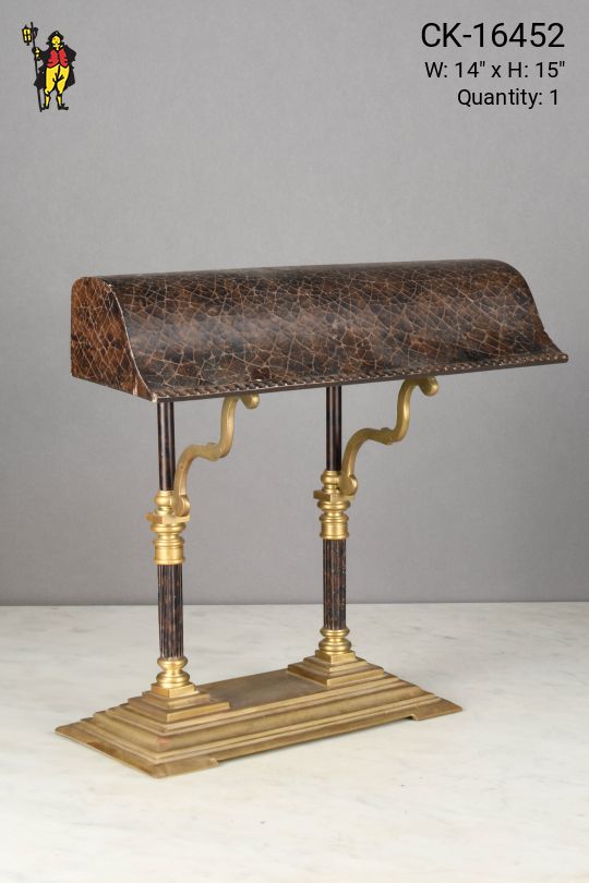 Bronze Metal Shaded Desk Lamp