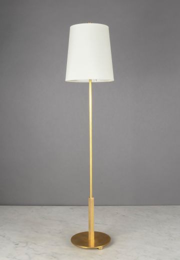 Tall Brass Stick Table Lamp