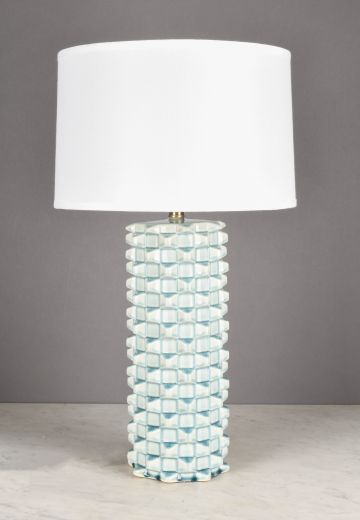 Light Blue Ceramic Table Lamp