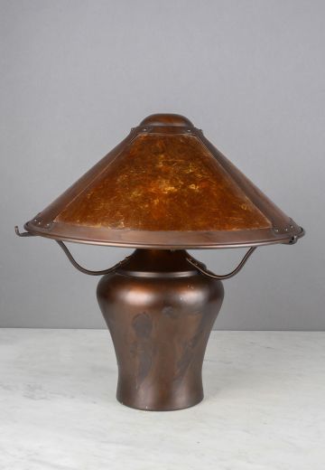 Bronze Mica Shaded Table Lamp