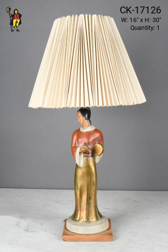 Ceramic Female Figure/Bust Table Lamp