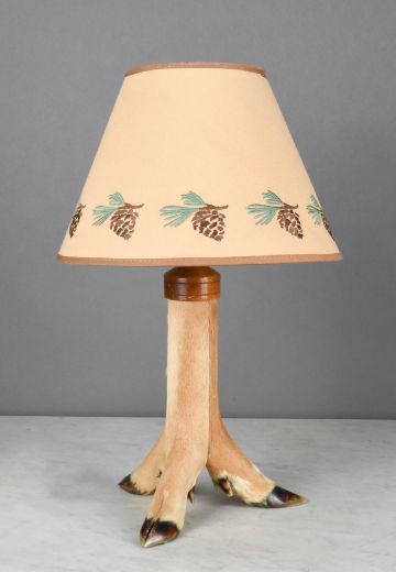Animal Skin Three Footed Table Lamp