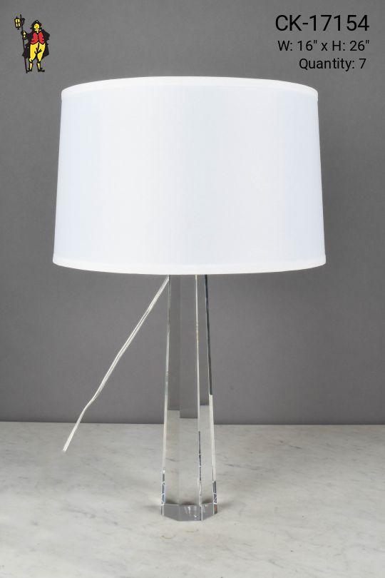 Formal Cut Crystal Table Lamp