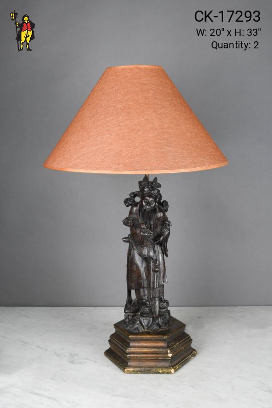 Bronze Statute Table Lamp