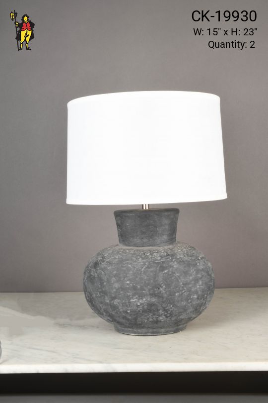 Stone Look Ceramic Table Lamp