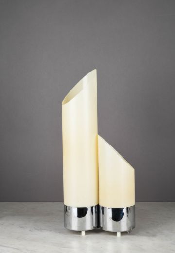 Acrylic Two Pillar Table Lamp