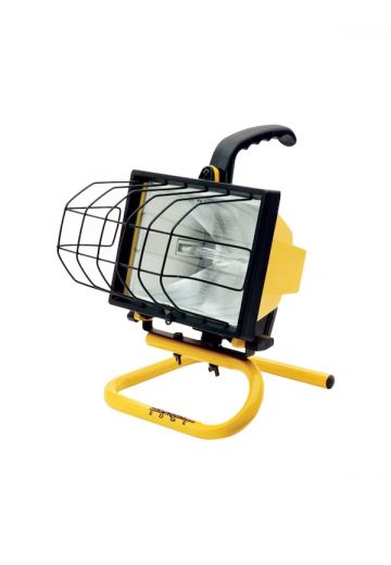 Yellow Halogen Stand Work Light
