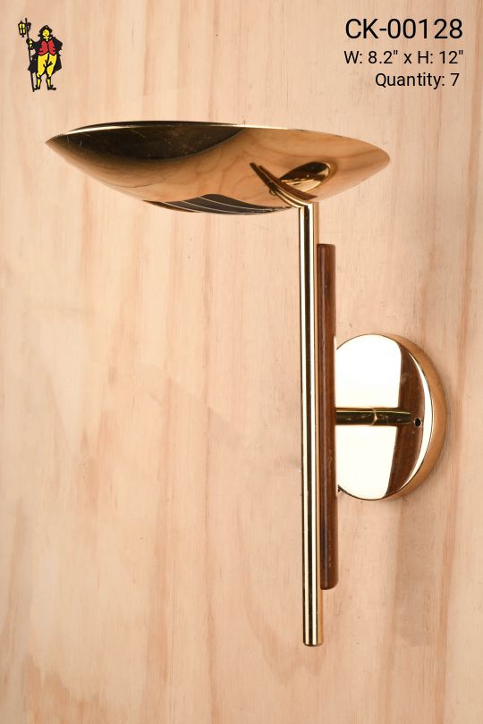 Polished Brass Uplight Wall Sconce