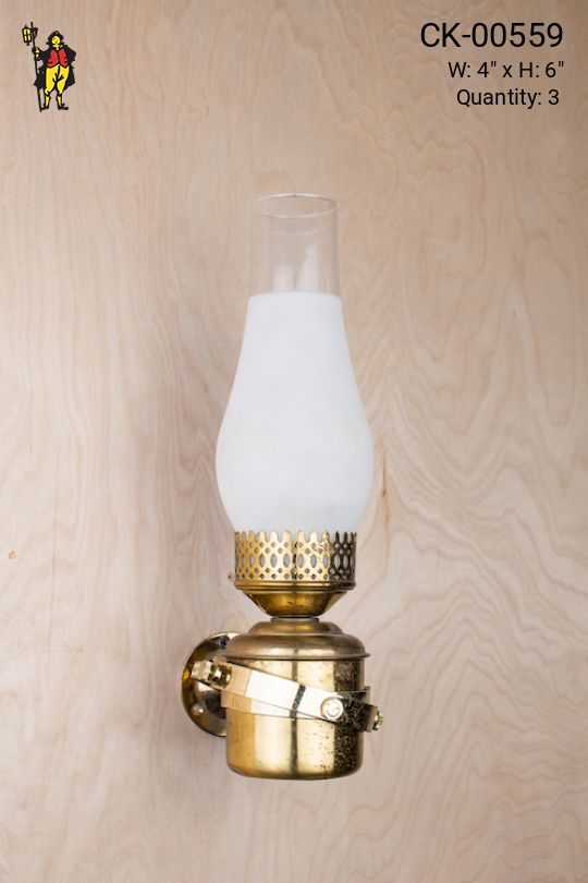 Gas Style One Light Adjustable Chimney Wall Sconce With Frosted Shade