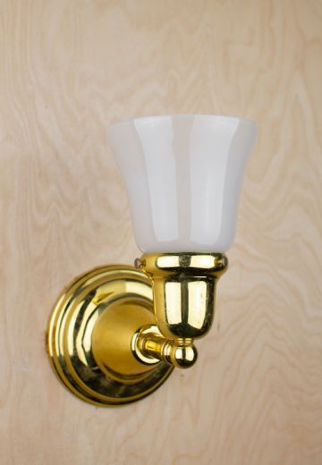 Polished Brass Single Light Wall Sconce