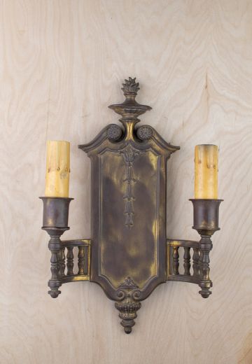 Gothic Two Candle Wall Sconce