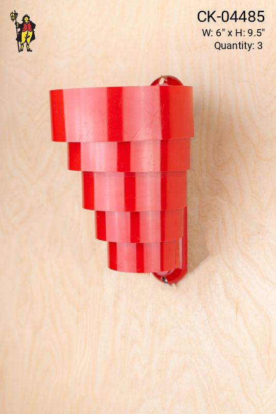 Red Ring Pocket Wall Sconce