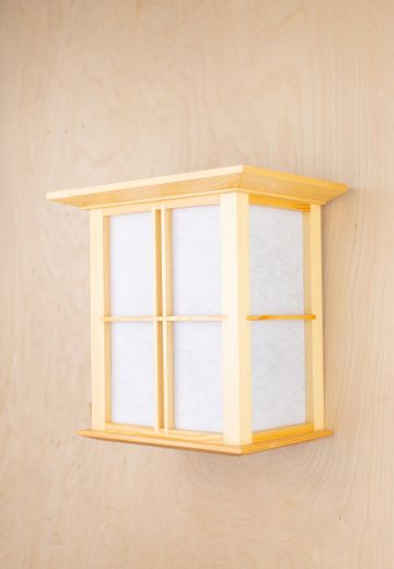 Wooden Lantern Wall Sconce (Have Been Distressed)