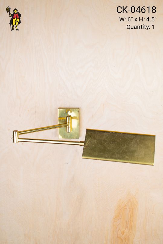 Adjustable Brass Reading Light Wall Sconce