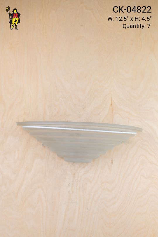 Glass Bowl Pocket Wall Sconce