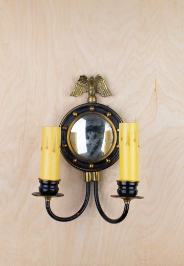 Two Candle Eagle Wall Sconce