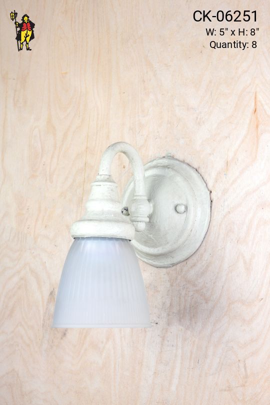 Painted Mid Century Single Light Wall Sconce