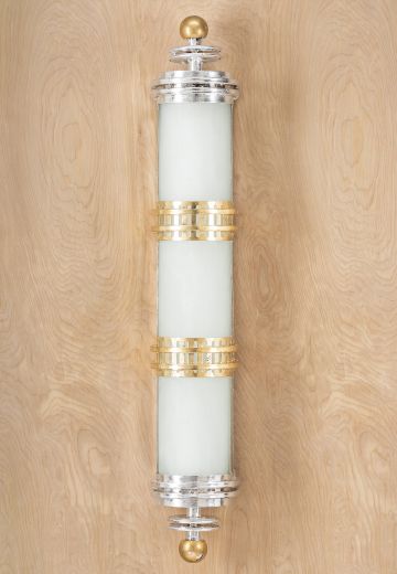 Mid Century Tall Glass Wall Sconce