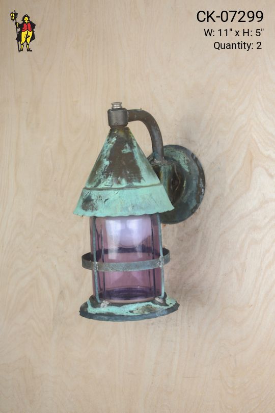 Small Distressed Wall Lantern