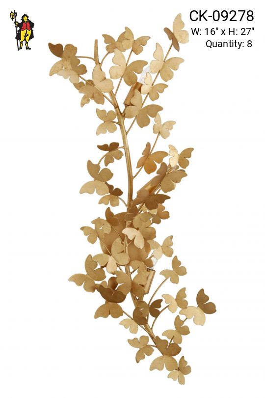 Brass Butterfly Wall Sconce