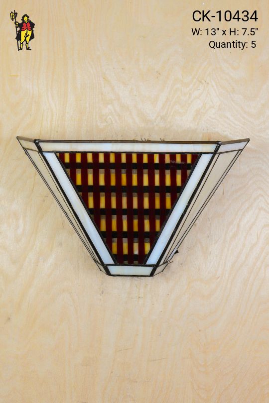 Seventies Glass Pocket Wall Sconce