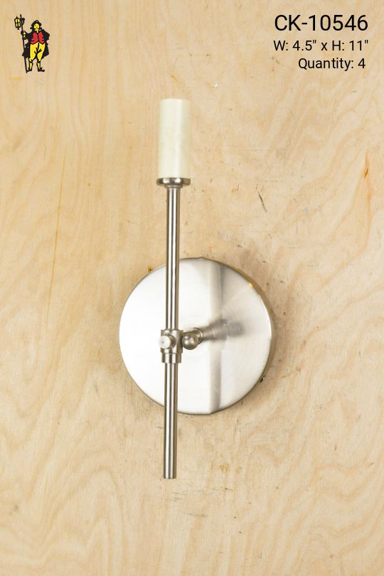 Nickel One Light Modern Wall Sconce