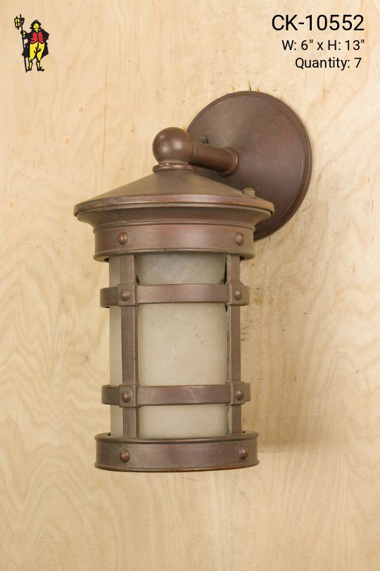 Brown Gothic Wall Lantern