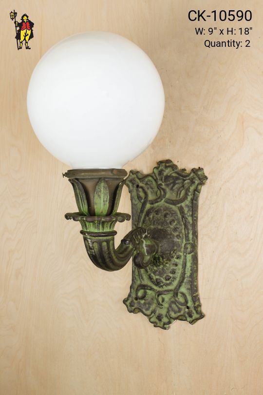 Distressed One Light Courtroom Wall Sconce
