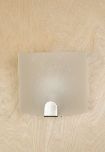 Rounded Frosted Glass Modern Wall Sconce