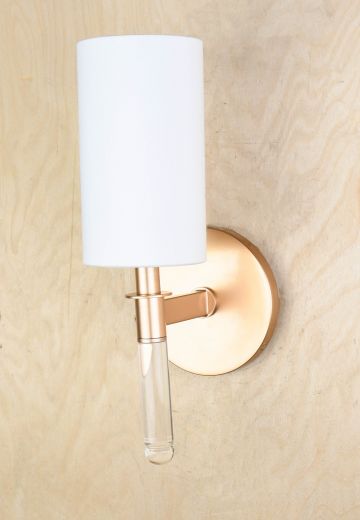 Brushed Bronze Single Light Modern Wall Sconce