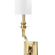 Aged Brass Single Candle Wall Sconce #0