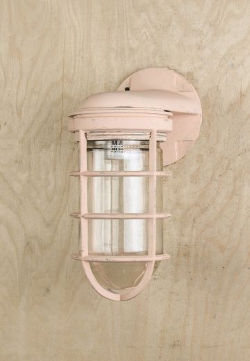 Painted Pink Wall Mounted Vapor Light