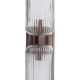 Modern Two Light Wall Sconce w/Ribbed Glass Shades #0
