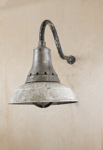 Industrial Curved Arm Down Light