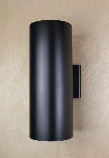 Black Up-Down Can Wall Sconce
